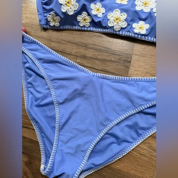 NWT Sincerely Jules Daisy Lilac Bikini Set - Picture 3 of 6